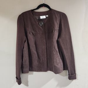 Studio Works Brown Jacket Button Size 16P Brown
